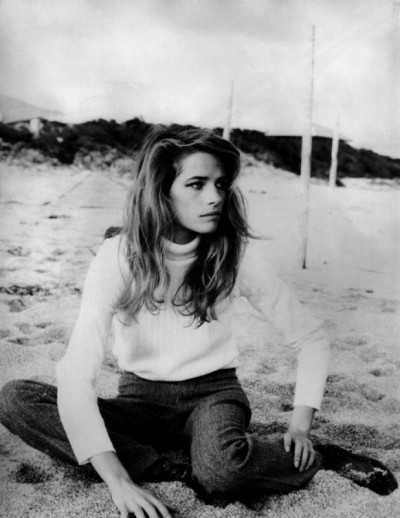 charlotte rampling young beach style 1960s 1970s